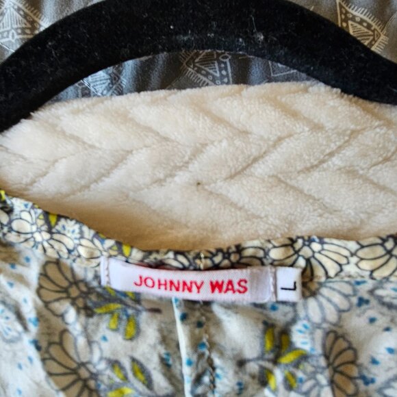 Johnny Was 100% Silk Floral pattern-Excellent condition-sz Large - Picture 5 of 5